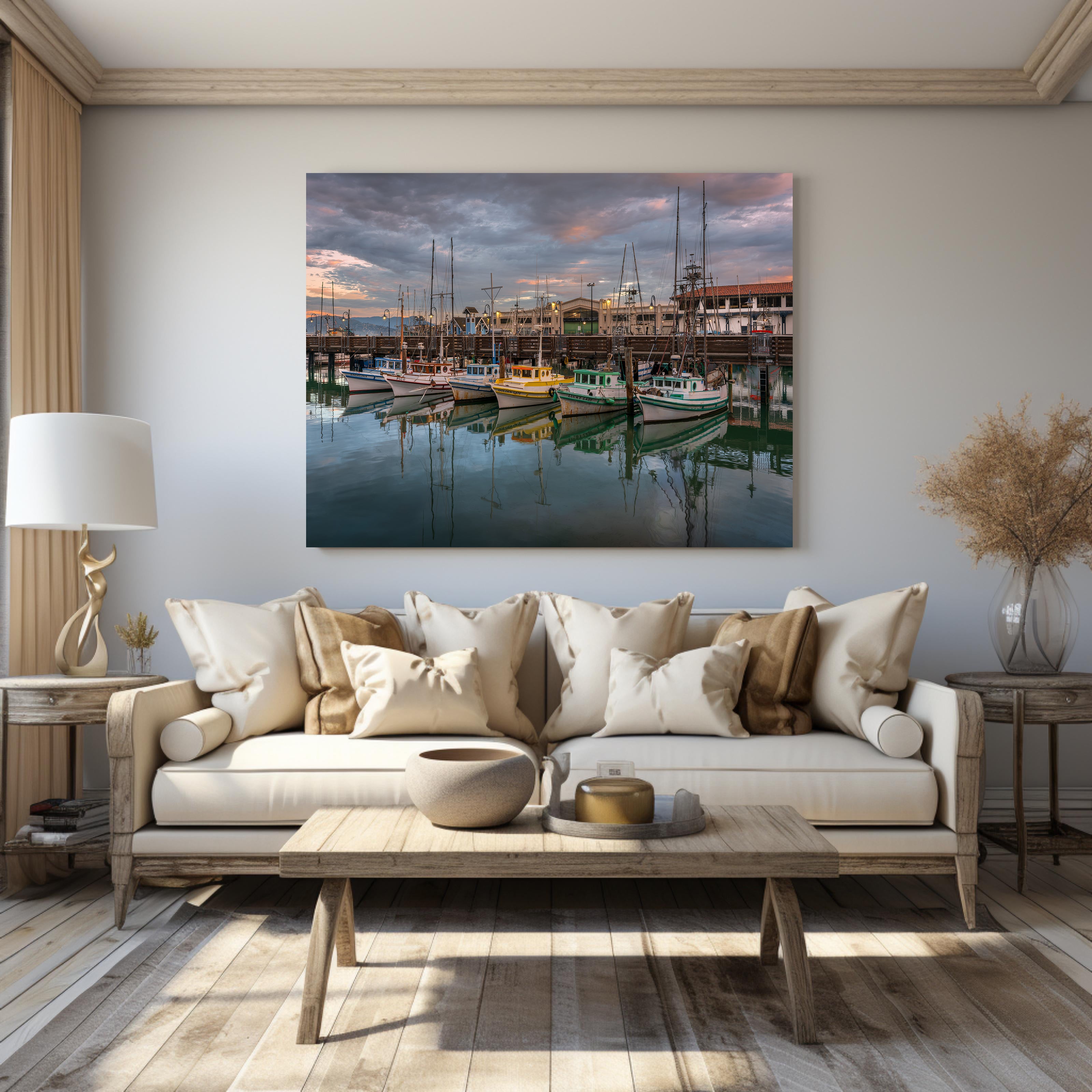 Last Moment displayed as large-format acrylic fine art photography in a refined contemporary interior.