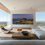 Light Remains displayed as large-format acrylic fine art photography in an elegant contemporary interior.